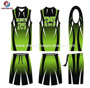 أعلى جودة رخيصة بالجملة التسامي مخصص فارغة كرة السلة الفانيلة